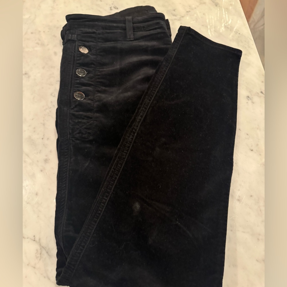 J Brand black velvet jeans size 29